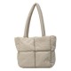 Modern Classic Patchwork Carry Bag in Neutral