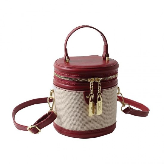 Lightweight Patchwork Carry Bag in Neutral