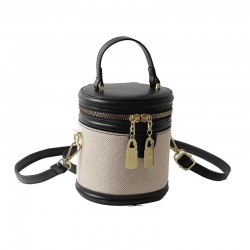 Lightweight Patchwork Carry Bag in Neutral