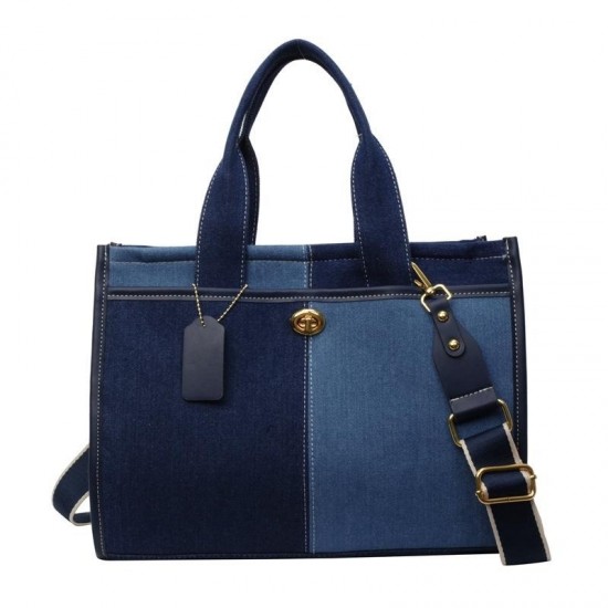 Compact Patchwork Carry Bag in Neutral
