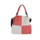 Contemporary Patchwork Carry Bag in Neutral