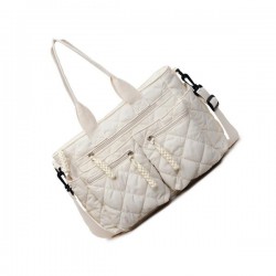 Premium Finish Patchwork Carry Bag in Neutral